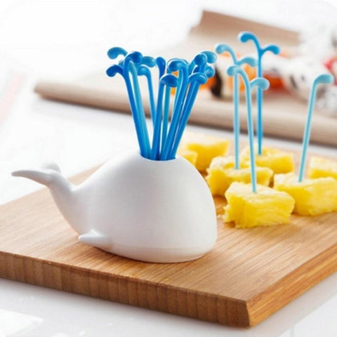 Whale Stick Toothpick Set
