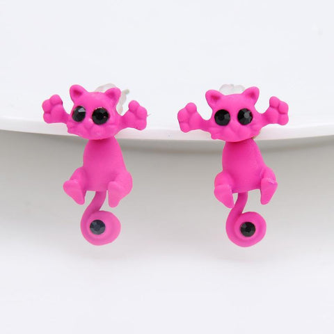 Trap Cat Stud Earrings