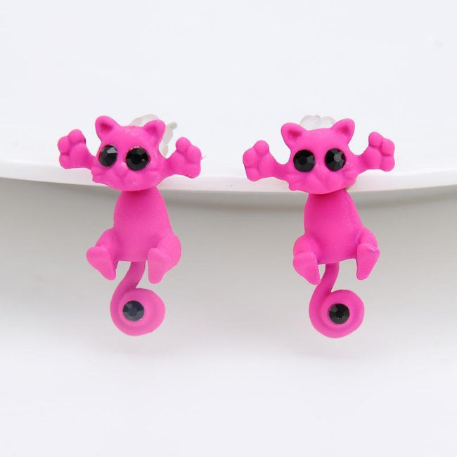 Trap Cat Stud Earrings