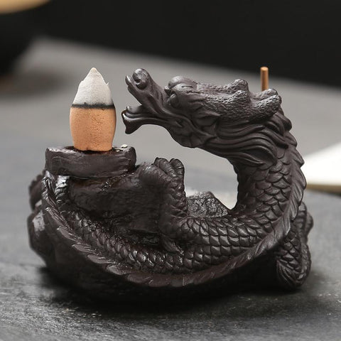 Flaming Incense Dragon Burner