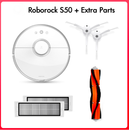 Roborock S50 S55 Vacuum Cleaner 2 for Home Wet Mopping Carpet Dust Cleaning Sweeping Path Planned Smart Robotic  Robot
