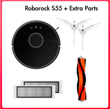 Roborock S50 S55 Vacuum Cleaner 2 for Home Wet Mopping Carpet Dust Cleaning Sweeping Path Planned Smart Robotic  Robot