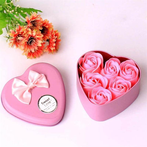 Heart Garden Soap Roses