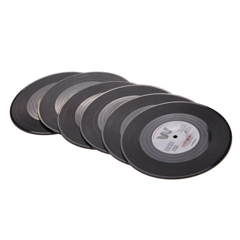Vinyl Record Coaster Set