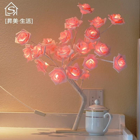 Glowing Flowers Rose Decor