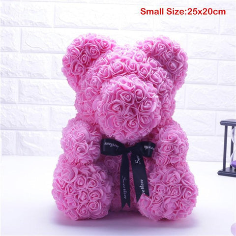 Rose-Covered Teddy Bear