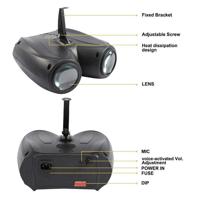 Double Head Airship Stage Light-Free Shipping Worldwide!