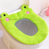 Soft Fabric Cartoon Toilet Seat Cover