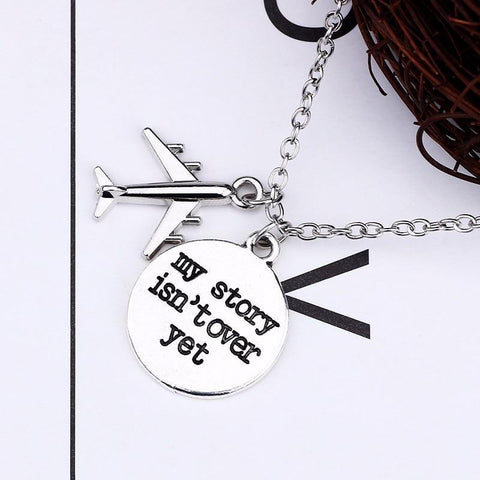 Silver Travel Pendant Necklace