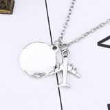 Silver Travel Pendant Necklace