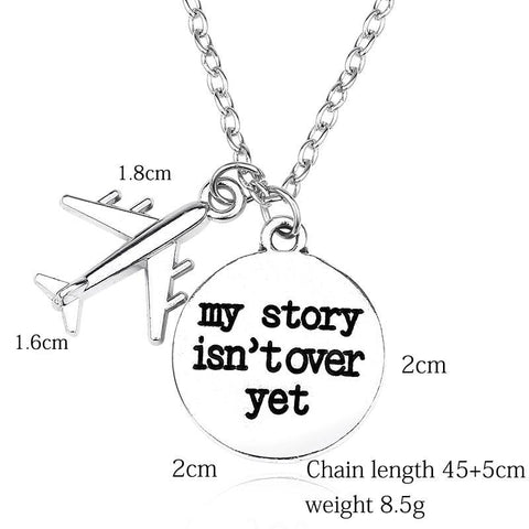 Silver Travel Pendant Necklace