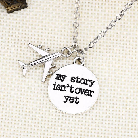 Silver Travel Pendant Necklace