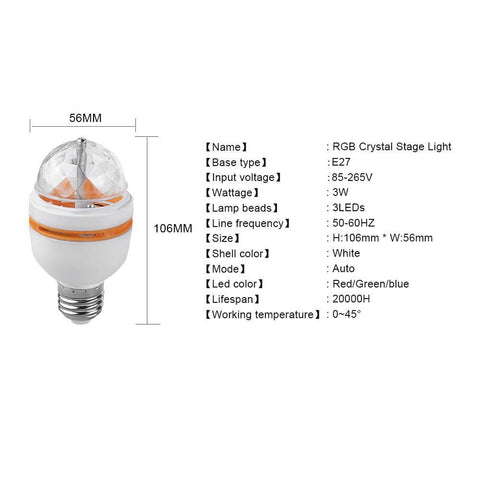 Rotating Party Mushroom Bulb