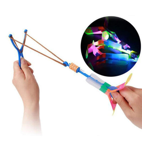 Amazing Rocket Slingshot LED Helicopters