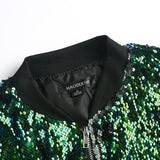 Sequin Bomber Jacker