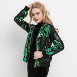 Sequin Bomber Jacker