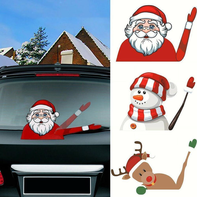 Christmas Waving Car Wiper Stickers