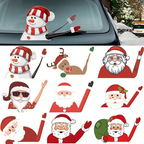 Christmas Waving Car Wiper Stickers