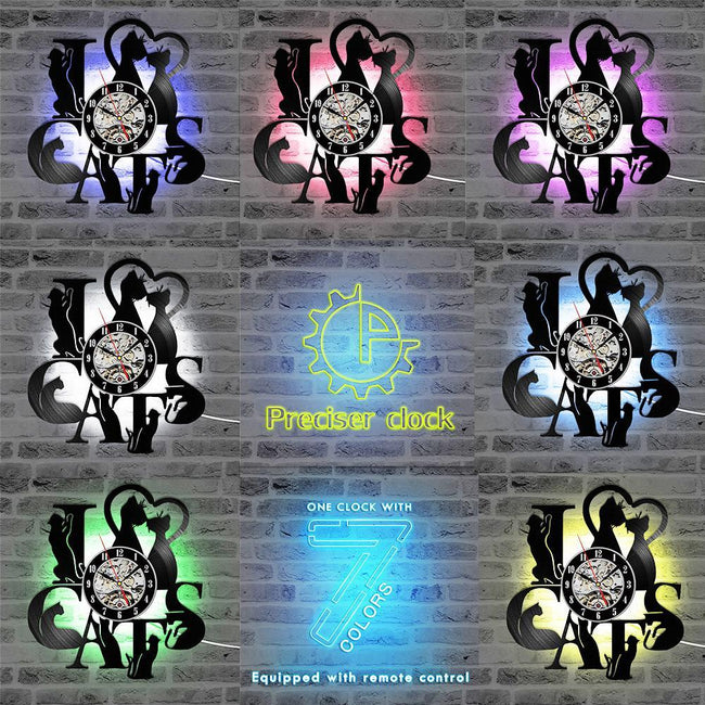 Decorative LED Cat Clock