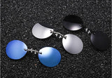 Men's Rimless Clamp Glasses