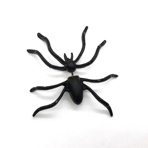 Black Spider Earrings