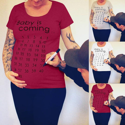 Baby Countdown Maternity Shirt