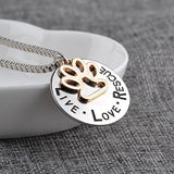 Rescue Paw Print Necklace