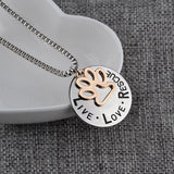 Rescue Paw Print Necklace
