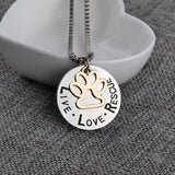 Rescue Paw Print Necklace