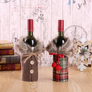 Cozy Christmas Wine Cover