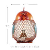 Rustic Iron Chicken Bank