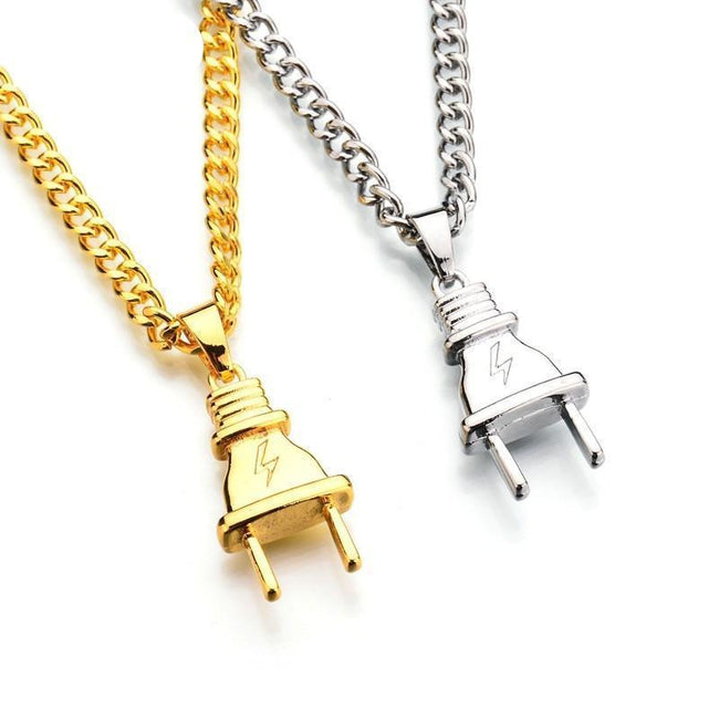Electric Plug Chain Necklace
