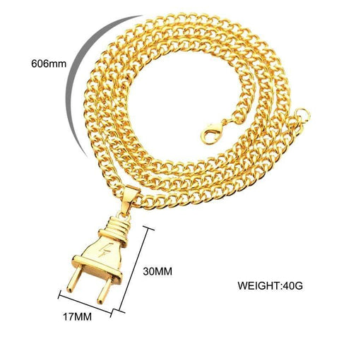 Electric Plug Chain Necklace