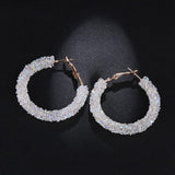 Crystal Hoop Earrings