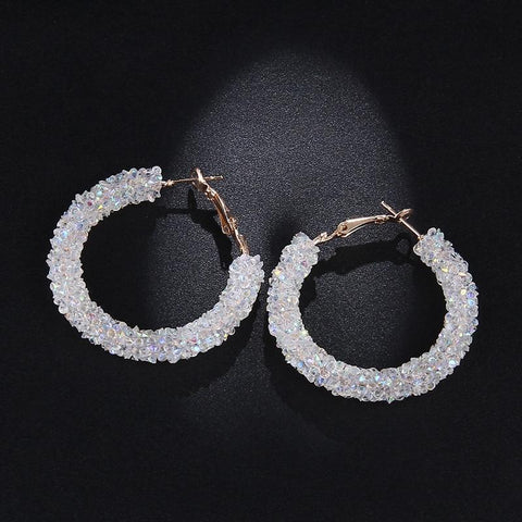 Crystal Hoop Earrings