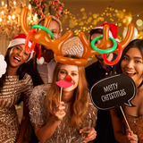 CHRISTMAS SALE - 50% OFF - Christmas Reindeer Antler Ring Toss Game