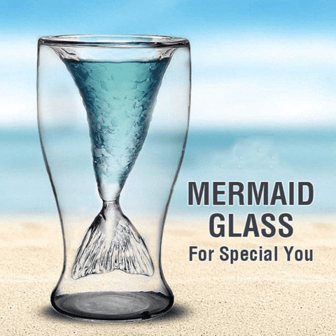 Mermaid Tail Double Wall Glass