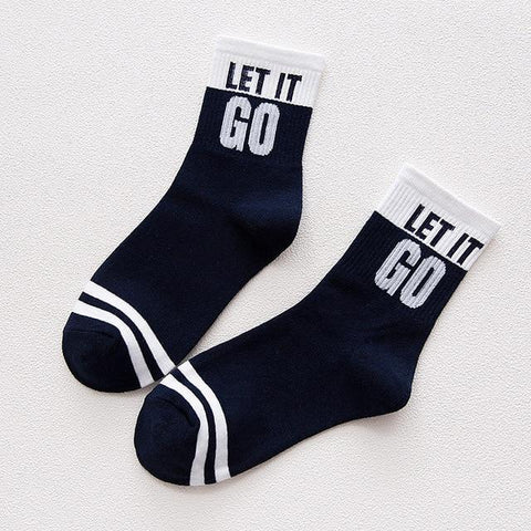 Graphic Print Quotable Socks