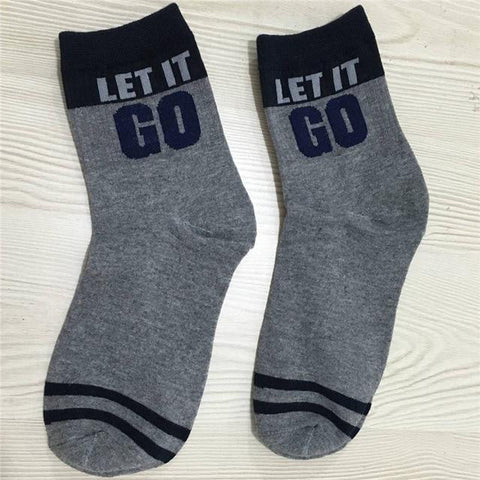 Graphic Print Quotable Socks