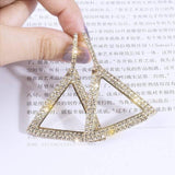Rhinestone Geometric Earrings