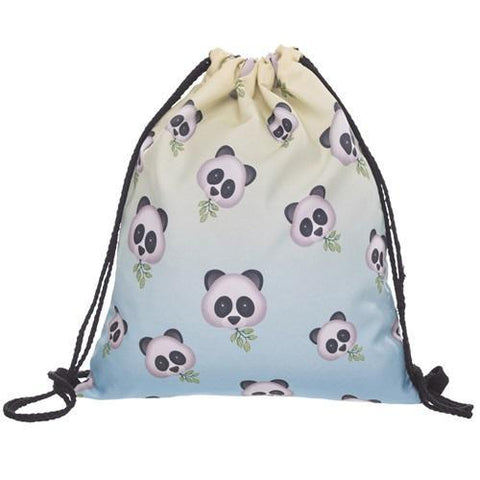 Lightweight Drawstring Emoji Bag