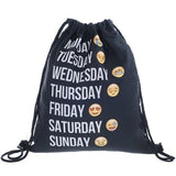 Lightweight Drawstring Emoji Bag