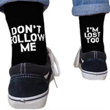 Graphic Print Quotable Socks