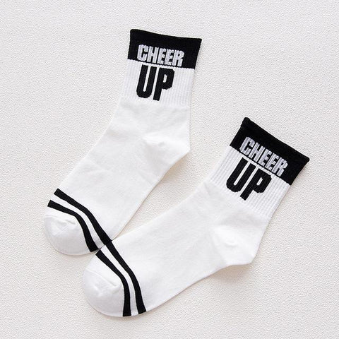 Graphic Print Quotable Socks