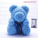 Rose-Covered Teddy Bear