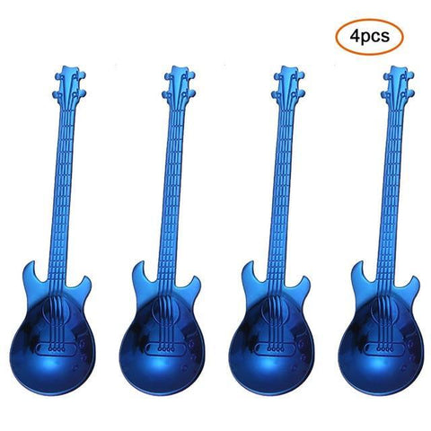 Guitar-Shaped Spoon Set