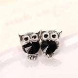 Crystal Owl Earrings