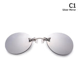 Men's Rimless Clamp Glasses