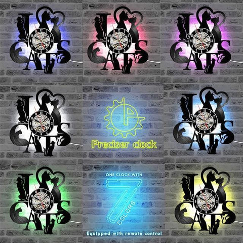 Decorative LED Cat Clock
