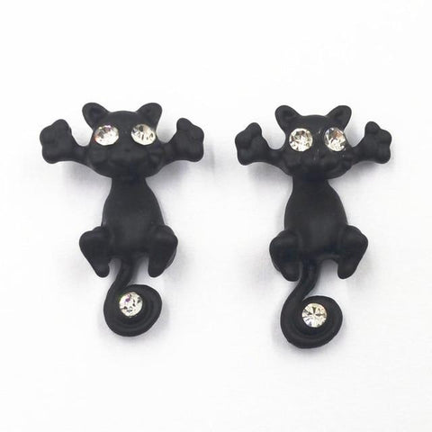 Trap Cat Stud Earrings